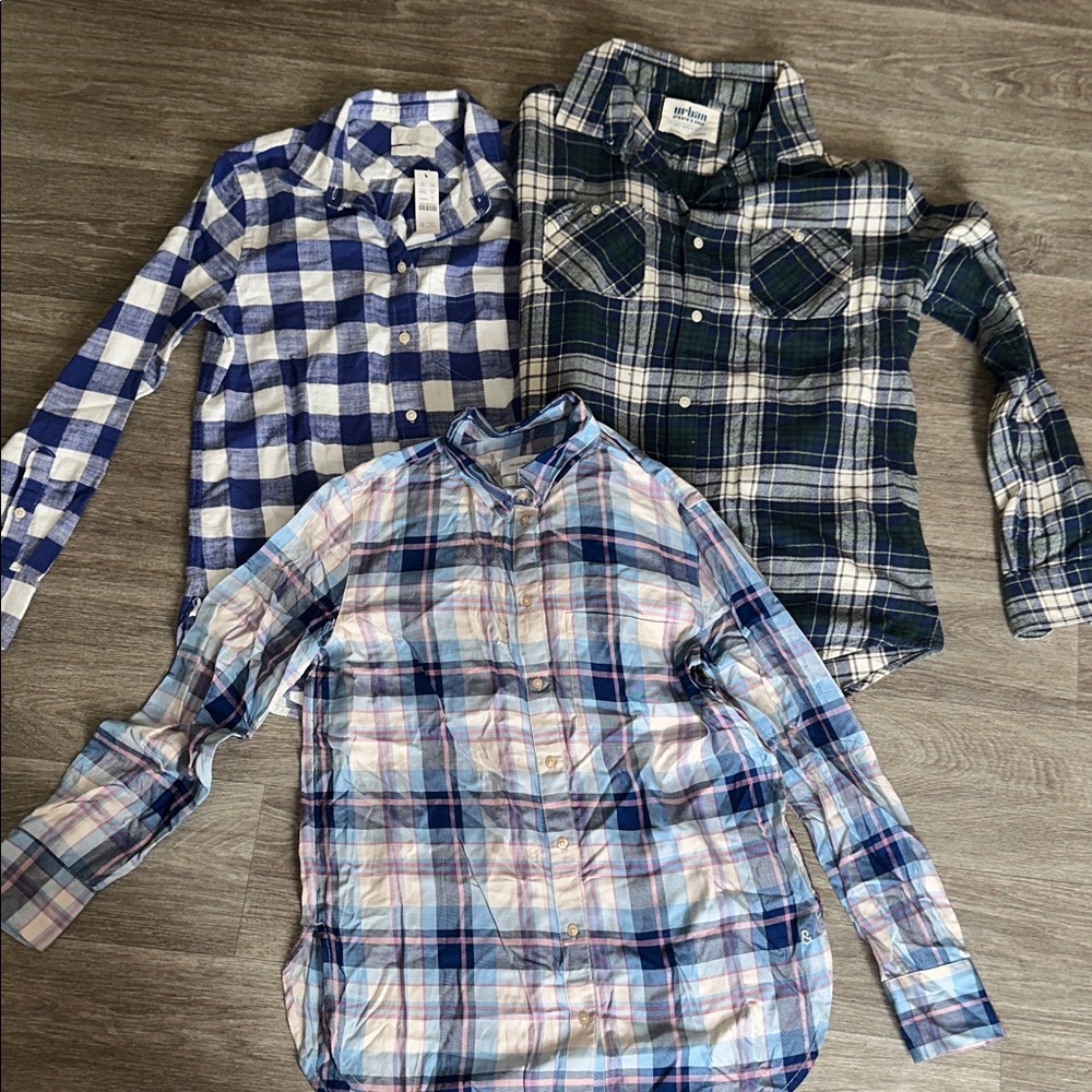 Boy Plaid Button Down Shirts diferente tall & brand 4, XXS & L)